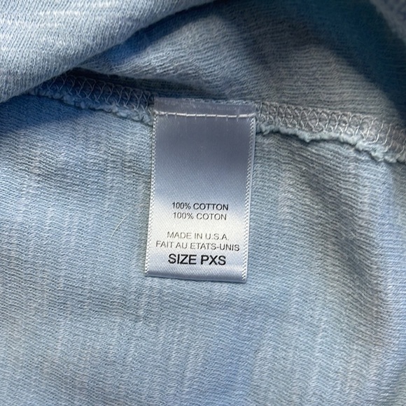 Sol Angeles Light Blue Boho Cold Shoulder Long Sleeve Top - Picture 9 of 9